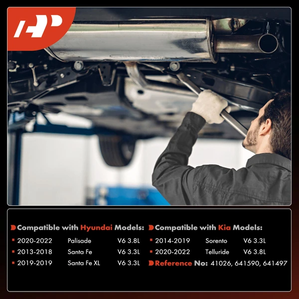 2-PC Catalytic Converter Front Driver & Passenger Fit Federal Emissions A-Premium APCCT787