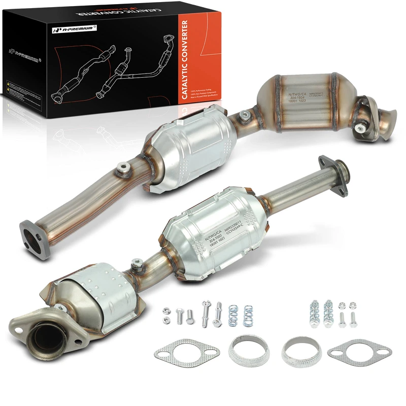 2-PC Catalytic Converter, Driver & Passenger, Fit Federal Emissions, A-Premium APCCT502