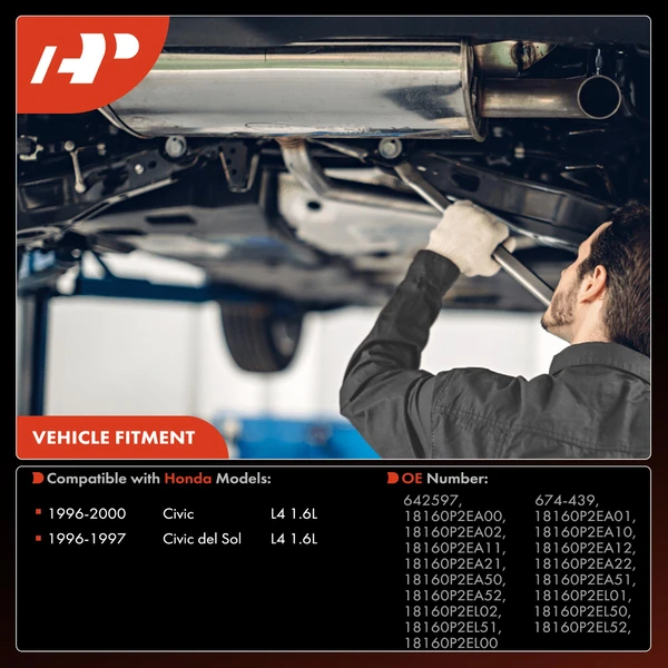 1-PC Catalytic Converter, Front Side, Fit Federal Emissions, A-Premium APCCT326