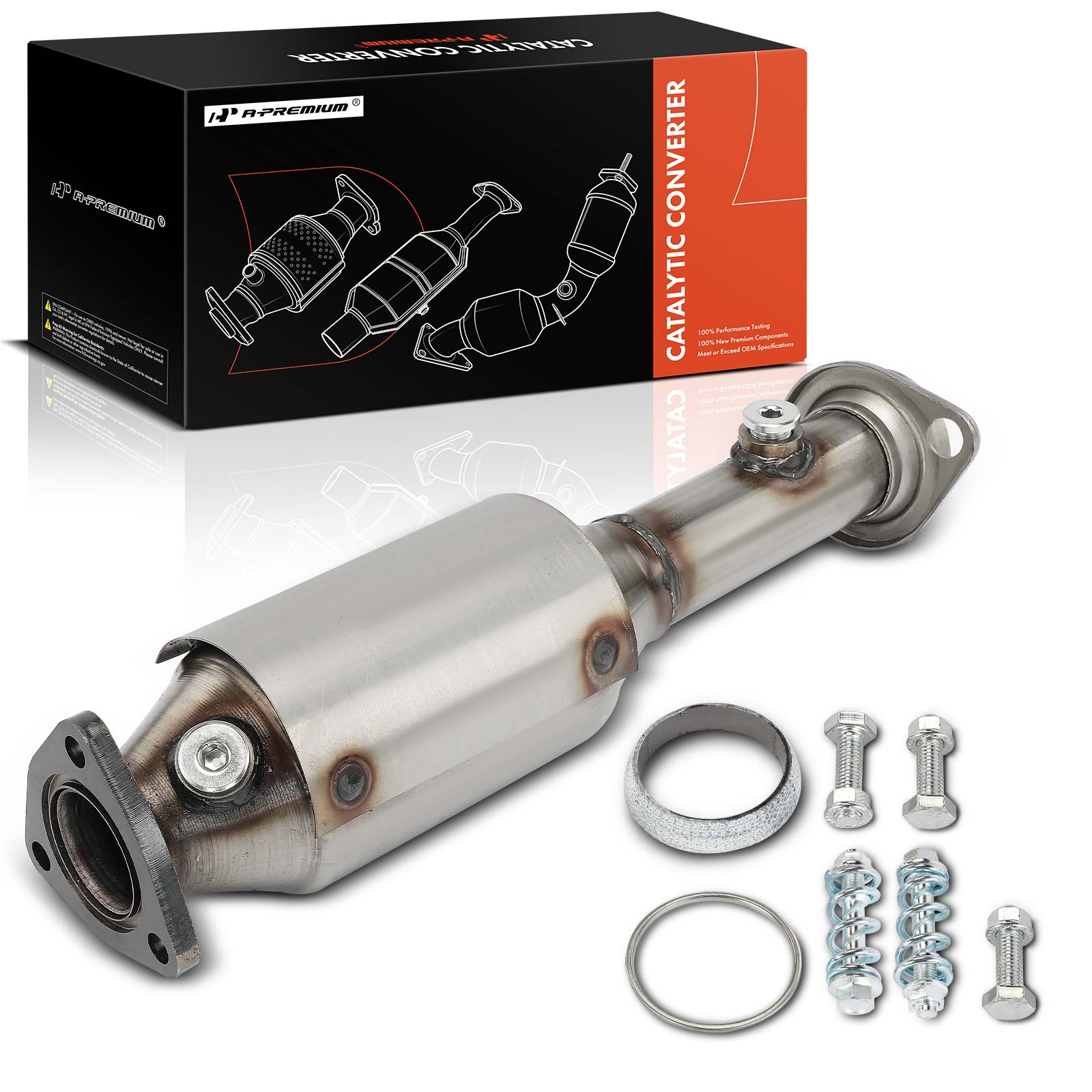 The A-premium 1-PC Catalytic Converter Rear Side Fit Federal Emissions A-Premium APCCT334 Image 