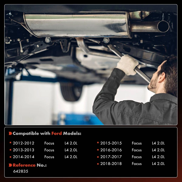 1-PC Catalytic Converter, Rear Side, A-Premium APCCT743