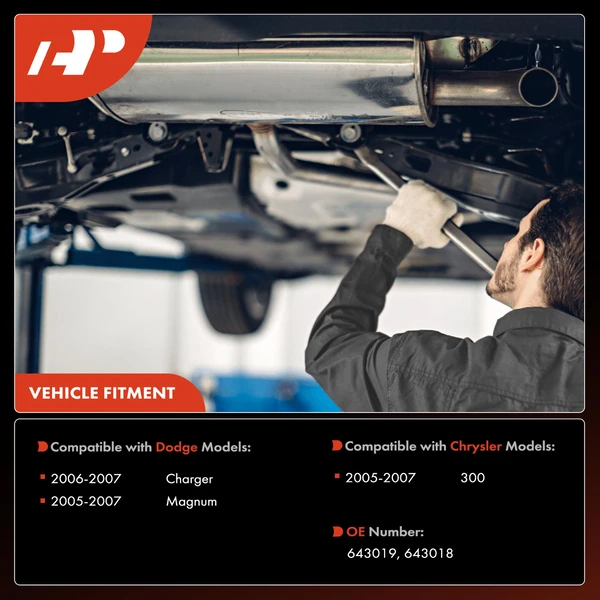 2-PC Catalytic Converter, Driver & Passenger, Fit Federal Emissions, A-Premium APCCT508