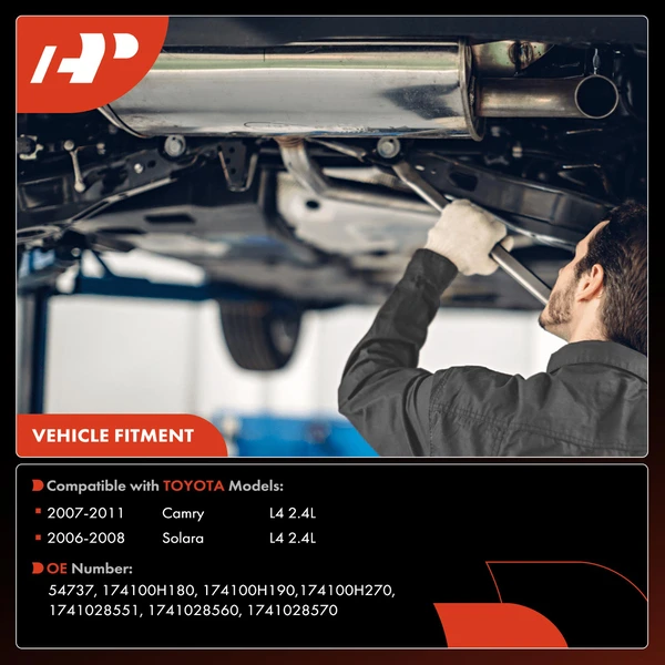 1-PC Catalytic Converter, Rear Side, Fit Federal Emissions, A-Premium APCCT121