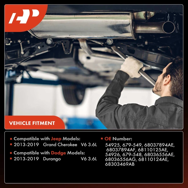 2-PC Catalytic Converter, Driver & Passenger, Fit Federal Emissions, A-Premium APCCT126