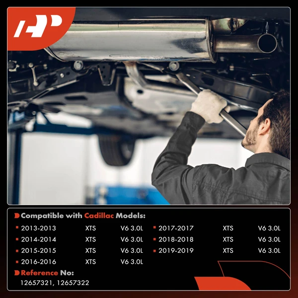 2-PC Catalytic Converter, Front Driver & Passenger, A-Premium APCCT756