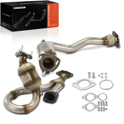 2 Pcs Front Catalytic Converter