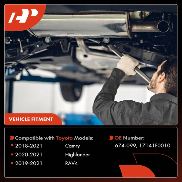 1-PC Catalytic Converter, Exhaust, Fit Federal Emissions, A-Premium APCCT140