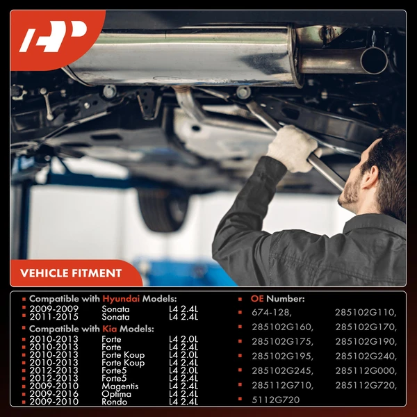 1-PC Catalytic Converter, Front Side, Fit Federal Emissions, A-Premium APCCT144
