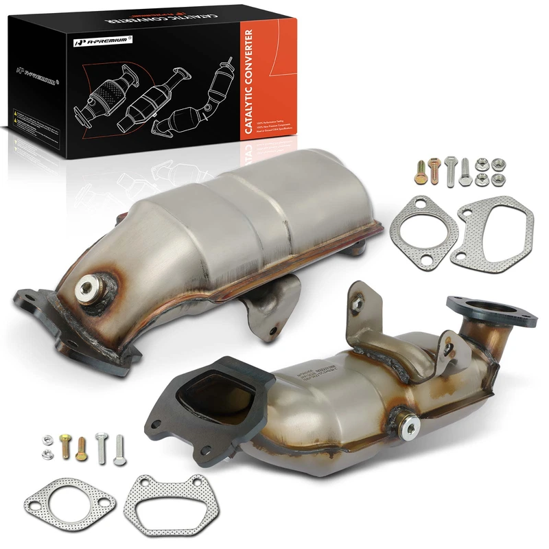 2-PC Catalytic Converter, Front & Rear, Fit Federal Emissions, A-Premium APCCT147