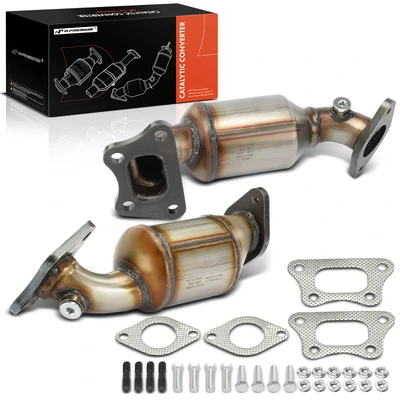 2 Pcs Front Catalytic Converter