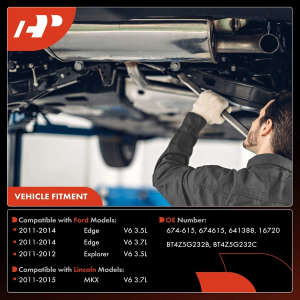 1-PC Catalytic Converter, Front Left Driver Side, Fit Federal Emissions, A-Premium APCCT460