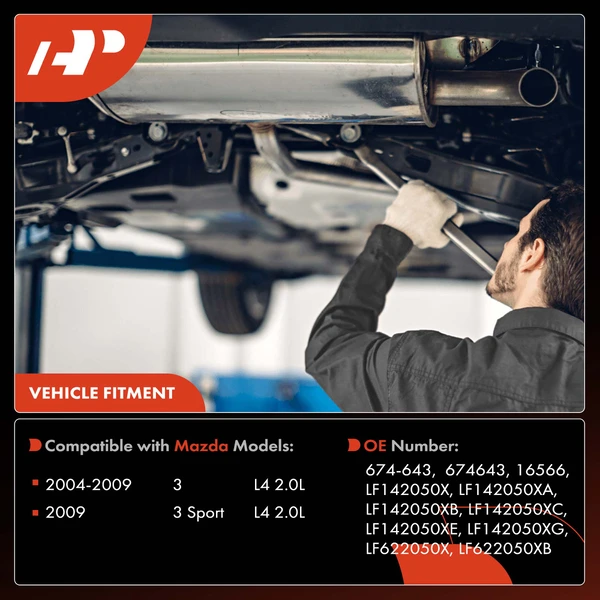 1-PC Catalytic Converter, Front Left Driver Side, Fit Federal Emissions, A-Premium APCCT154