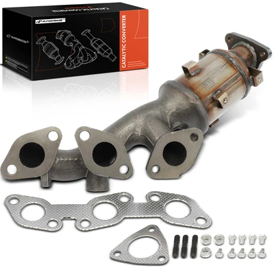 Left Catalytic Converter with Exhaust Manifold