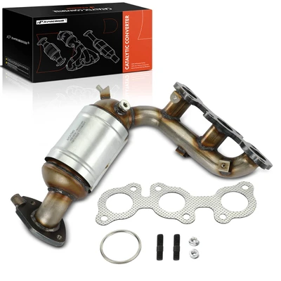 Rear Catalytic Converter with Exhaust Manifold