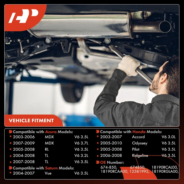 1-PC Catalytic Converter, Front Side, Fit Federal Emissions, A-Premium APCCT463