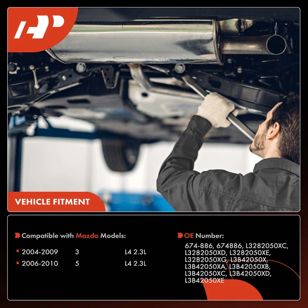 1-PC Catalytic Converter, Driver & Passenger, Fit Federal Emissions, A-Premium APCCT163