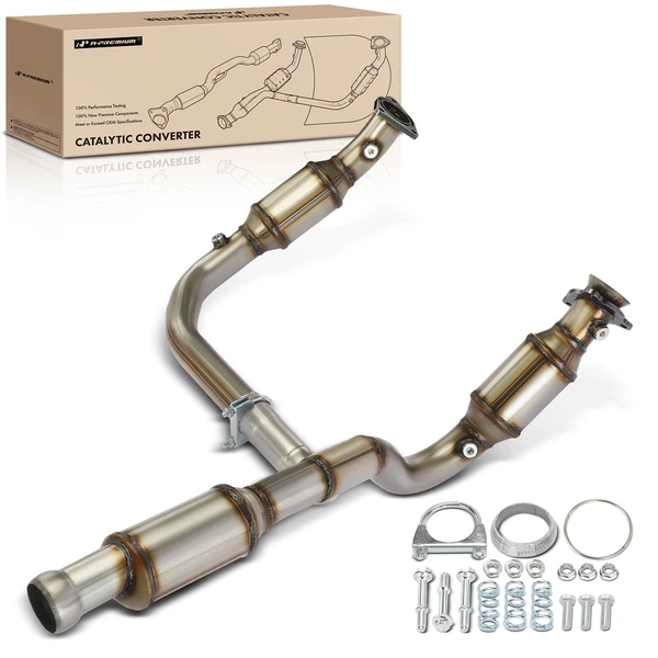 2009-2014 Chevrolet Tahoe 1-PC Catalytic Converter Driver & Passenger Fit Federal Emissions A-Premium APCCT469