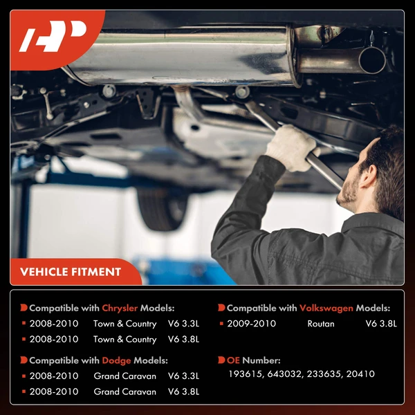 1-PC Catalytic Converter, Rear Side, Fit Federal Emissions, A-Premium APCCT468