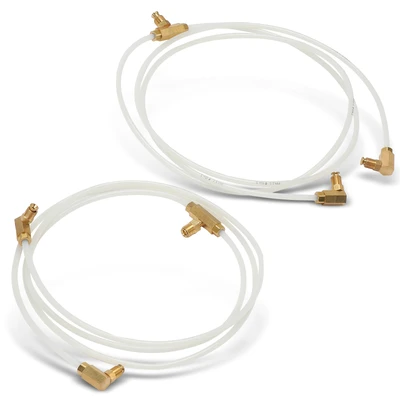 2 Pcs Rear Convertible Top Hydraulic Fluid Hose Lines
