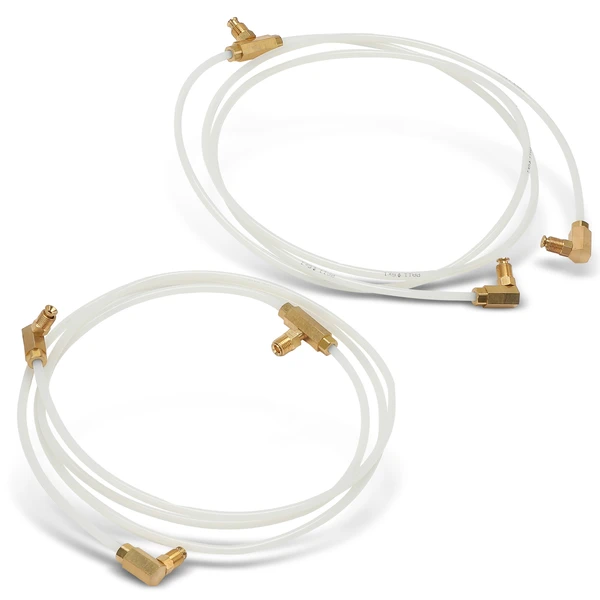 2 Pcs Rear Convertible Top Hydraulic Fluid Hose Lines for Chevy Impala 1962-1970