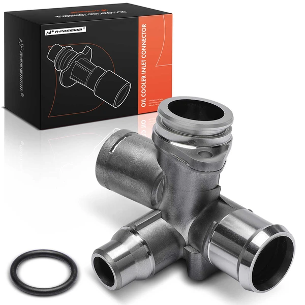 Aluminum Engine Coolant Flange Water Pipe for 2005-2009 Audi A4