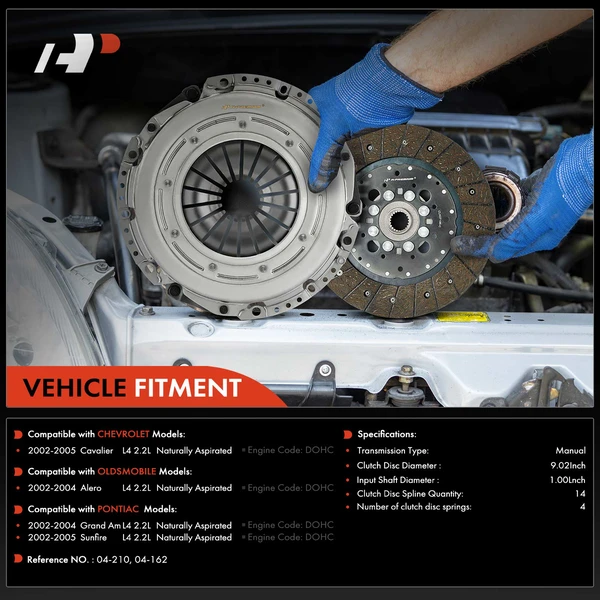Transmission Clutch Kit for Chevrolet Cavalier 2002-2005 Oldsmobile Pontiac 2.2L