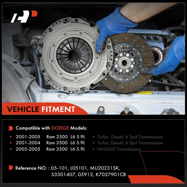 Transmission Clutch Kit for Dodge Ram 2500 Ram 3500 01-05 L6 5.9L Diesel 6 Speed