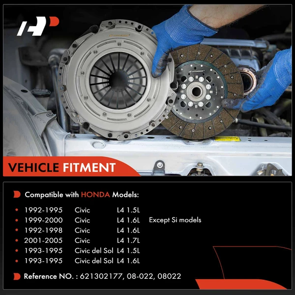 Transmission Clutch Kit for Honda Civic 92-05 Civic del Sol 93-95 1.5L 1.6L 1.7L