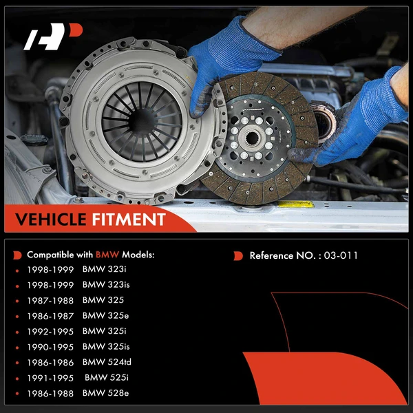 Transmission Clutch Kit for BMW E36 325e 1986-1987 323i 325i E28 524td 525i E34