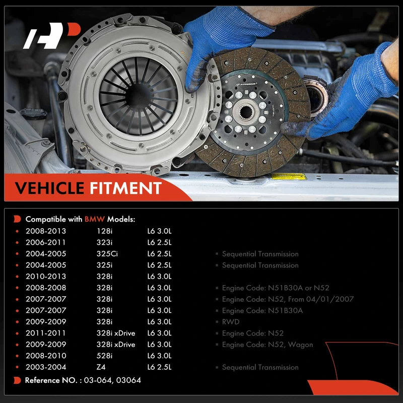 Transmission Clutch Kit for BMW E46 E90 325i 325Ci 2004-2005 328i xDrive E85 Z4