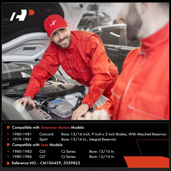 Clutch Master Cylinder with Reservoir for American Motors Concord Spirit Jeep CJ5