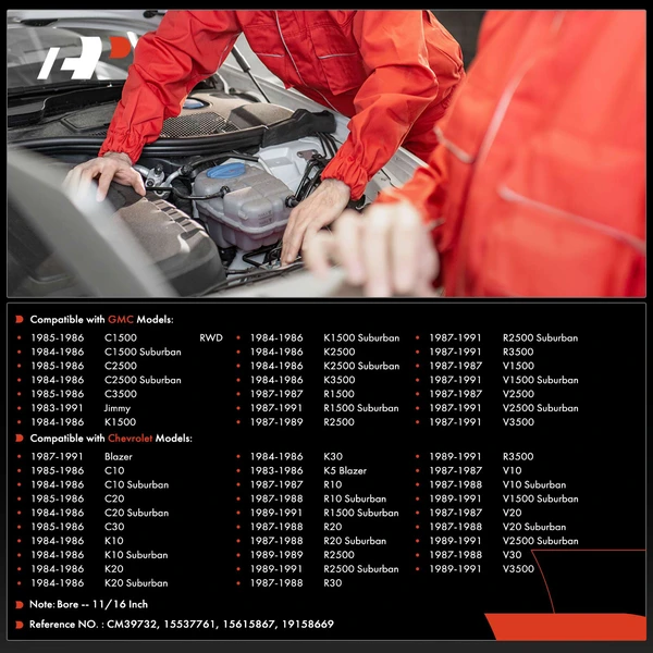 Clutch Master Cylinder for Chevy Blazer C10 K10 K5 Blazer V30 R1500 Suburban GMC