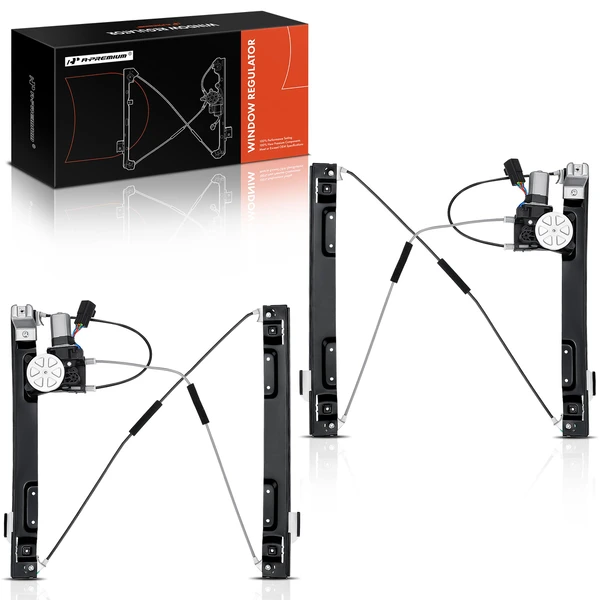 2 Pcs Front Power Window Regulator with Motor for Jaguar XF 09-15 XFR