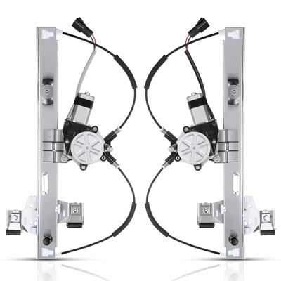 2 Pcs Rear Power Window Regulator with Motor