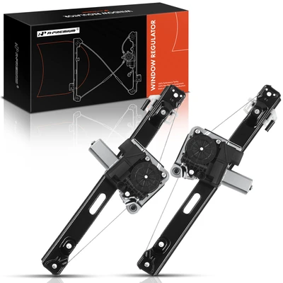 2 Pcs Rear Power Window Regulator with Motor
