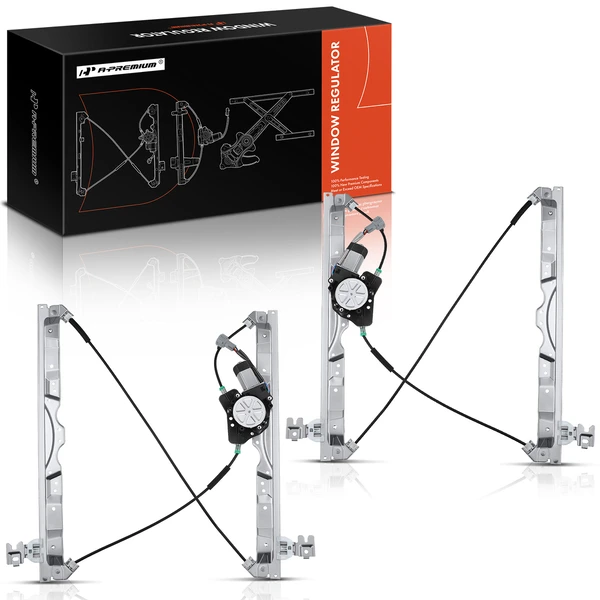 2004 Nissan Pathfinder Armada 2-Pc Window Regulator and Motor Kit Front Driver & Passenger Electric with Motor A-Premium APWR2492