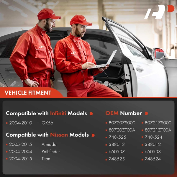 2 Pcs Front Power Window Regulator with Motor for Infiniti QX56 Nissan Armada