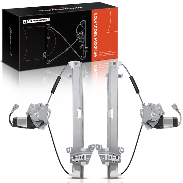 2004-2012 Mitsubishi Galant 2-Pc Window Regulator and Motor Kit Rear Driver & Passenger Electric with Motor A-Premium APWR0971