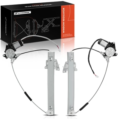 2 Pcs Rear Power Window Regulator with Motor