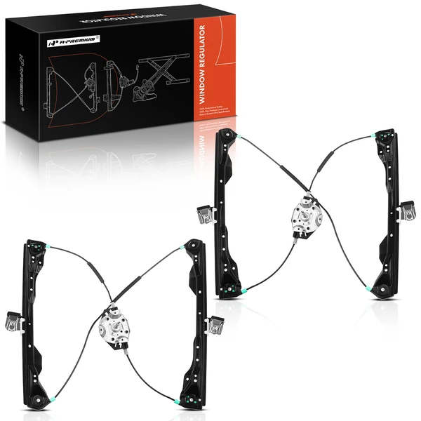 2 Pcs Front Manual Window Regulator for Ford Focus 2001-2007 Hatchback 2 Door