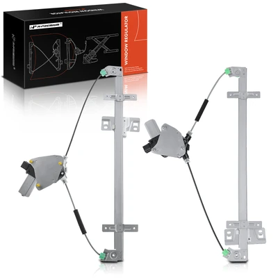 2 Pcs Front Power Window Regulator with Motor