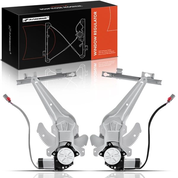 1996-2000 Honda Civic 2-Pc Window Regulator and Motor Kit Rear Driver & Passenger Electric with Motor A-Premium APWR0995