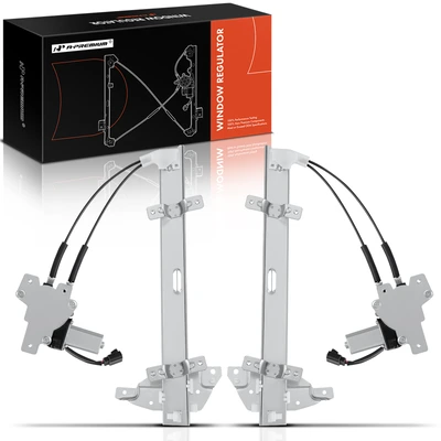 2 Pcs Front Power Window Regulator with Motor