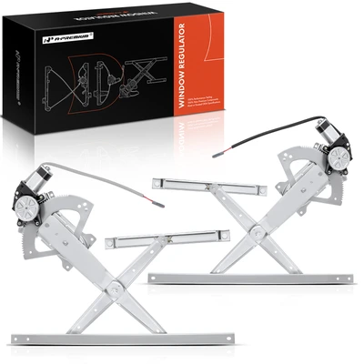 2 Pcs Front Power Window Regulator with Motor