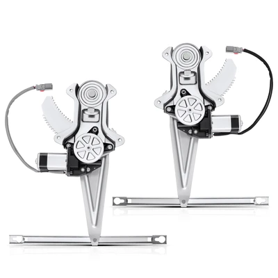 2 Pcs Rear Power Window Regulator with Motor