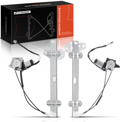 2 Pcs Front Power Window Regulator with Motor