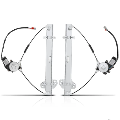 2 Pcs Front Power Window Regulator with Motor