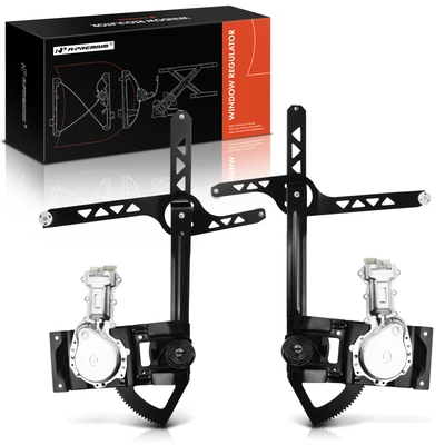 2 Pcs Front Power Window Regulator with Motor