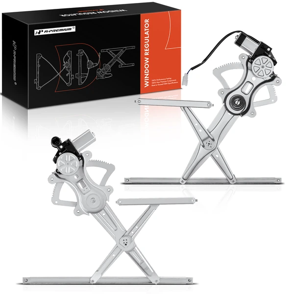 2002-2006 Toyota Camry 2-Pc Window Regulator and Motor Kit Front Driver & Passenger Electric with Motor A-Premium APWR1252