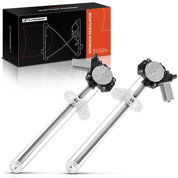 2012-2015 Honda Civic 2-Pc Window Regulator and Motor Kit Rear Driver & Passenger Electric with Motor A-Premium APWR0866